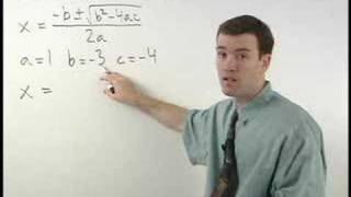 Algebra Help  The Quadratic Formula  MathHelpcom [upl. by Gerta]