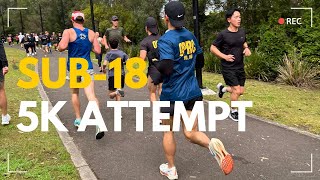 OPRC 5K PB Series  My SUB 18 5K Attempt Rhodes parkrun [upl. by Atirrehs675]