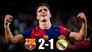 CLASICO BARCELONA vs REAL MADRID 21  AMISTOSO 2024 [upl. by Pufahl427]