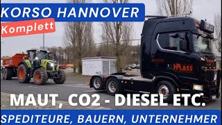 Hannover Korso komplett  LKWs Trecker Schlepper Bauern Lohnuntenehmer Spediteure 161223 [upl. by Joktan]