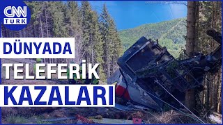 Dünyada Teleferik Kazaları Fransada 20 Kişi İtalyada 14 Kişi Ölmüştü Haber [upl. by Nosreh]