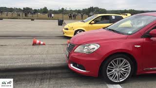 Suzuki Kizashi 24 Turbo vs Fiat Bravo Turbo tuning  🚦🚗 Drag race  Beschleunigungsrennen [upl. by Drageruaeb]