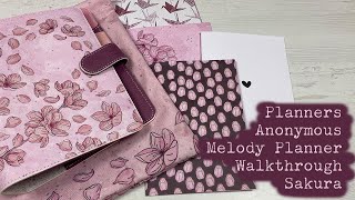 Planners Anonymous Melody Planner Walkthrough  Sakura [upl. by Thane]