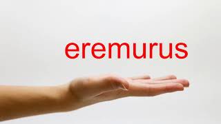 How to Pronounce eremurus  American English [upl. by Egdirdle]