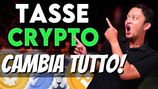 TASSE CRYPTO 2024 ADESSO È UFFICIALE CAMBIA TUTTO [upl. by Yotal57]