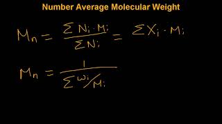 Number Average Molecular Weight of Polymers [upl. by Spatola]