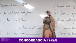 9  Concordância Verbal  Grasiela Cabral [upl. by Meehahs]