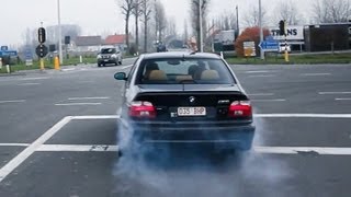 BMW M5 Burnout  Awesome sound 1080p HD [upl. by Teiluj]