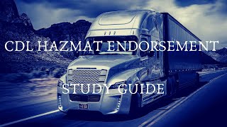 2022 CDL HAZMAT ENDORSEMENT TEST QUESTIONS AND ANSWERS  STUDY GUIDE WITH AUDIO [upl. by Stephie]