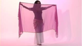 Danse orientale avec voile rectangulaire 55  Chorégraphie [upl. by Annayhs438]