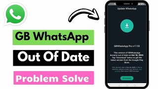 Fixed Whatsapp Date Time Setting Problem  GB Whatsapp Out Of Date Problem In Hindi New Update [upl. by Suhsoj]