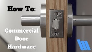 How To Install Commercial Door Hardware [upl. by Benisch951]