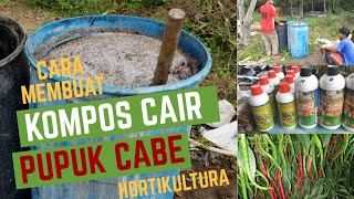 Cara membuat Pupuk Kompos Cair Organik  Bahan dasar kotoran Ayam [upl. by Kalasky]