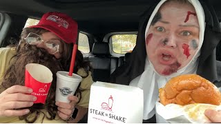 Forest Gump and a Nun eat at Steak N Shake [upl. by Cally]