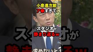 小泉進次郎さんア●すぎてスタジオが静まり返るww 総裁選 shorts [upl. by Lessard463]