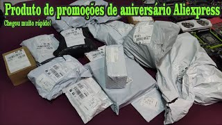 Mega UnBoxing Aliexpress  Vários produtos promocionais [upl. by Itnahsa]