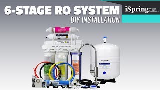 Installation  iSpring RCC7AK Reverse Osmosis Water Filtration System with English subtitle [upl. by Theda]