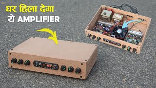 How to make 500 Watt Amplifier at home  How to make 200W Amplifier with Volume Bass amp Treble 🔥 [upl. by Mandeville643]