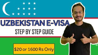 How I Got an Uzbekistan EVisa in 5 Minutes  Uzbekistan visa process complete guide [upl. by Aynik]