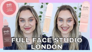 FULL FACE OF STUDIO LONDON MAKEUP BY SUPERDRUG NEW SUPERDRUG MAKEUP HONEST REVIEW [upl. by Zed]