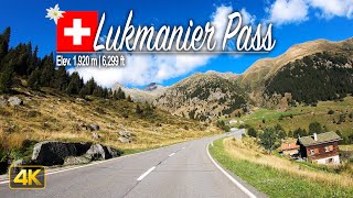 Scenic Drive across the Lukmanier Pass Switzerland 🇨🇭 Driving from Disentis to Biasca [upl. by Daitzman]