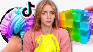 Trying the CRAZIEST Viral Tiktok Slime Hacks [upl. by Legra557]