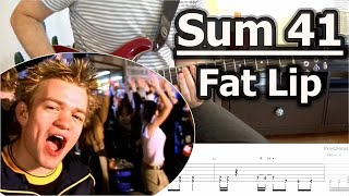 Sum 41  Fat Lip  Guitar Tabs Tutorial [upl. by Celine]