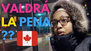 👀SALIENDO A TRABAJAR OSCURO Y FRÍO en CANADA  VLOG  Mi travesía [upl. by Dreher319]