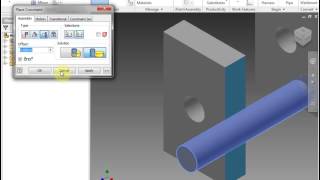 Autodesk Inventor 2013 Lesson 12 Additional Constraints [upl. by Jean]