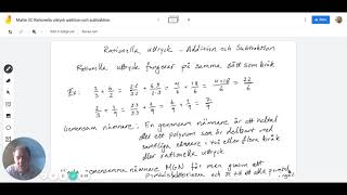 Matte 3C Rationella uttryck addition och subtraktion [upl. by Olen348]