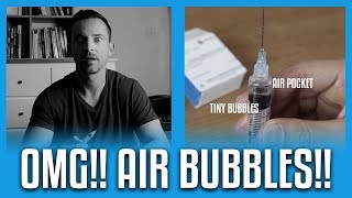 Air Bubbles In Syringe When Injecting Dont Freak Out DEMO [upl. by Goto705]