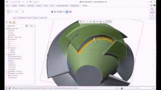 creating an impeller in creo 20 [upl. by Nereus145]