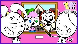 Visit the Art Museum with EK Doodles Paintings of Ryans World Friends [upl. by Leerzej550]