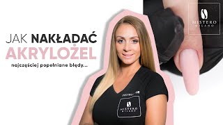 💅Jak nakładać akrylożel  Najczęstsze błędy w metodzie akrylożelowej  Mistero Milano💅 [upl. by Hakim]