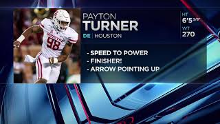 Payton Turner  2021 Saints Draft Pick Announcements [upl. by Ahsrop252]