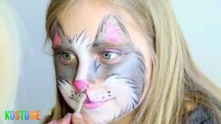 Katze schminken  SchminkanleitungTutorial [upl. by Daloris569]