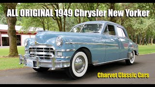 Original 1949 Chrysler New Yorker Sedan Charvet Classic Cars [upl. by Ruiz980]