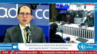 Fiscal Barbosa explica idea de plebiscito “Sí ando en campaña pero para que se respete la ley” [upl. by Nella]