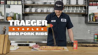 How to Cook BBQ Pork Ribs with Matt Pittman from Meat Church BBQ  Traeger Staples [upl. by Hubey]