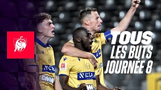 TOUS LES BUTS JOURNEE 8 👀⚽ Moments forts de la Jupiler Pro League 2324 [upl. by Karolina]