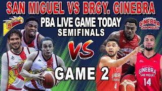 BRGY GINEBRA vs SAN MIGUEL BEERMEN Game 2 Semifinals  PBA Live Full Game Today  October 11 2024 [upl. by Pegeen]