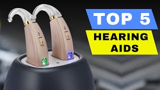 TOP 5 BEST HEARING AIDS 2024 REVIEW  BEST OTC BLUETOOTH INVISIBLE RIC HEARING AID ON AMAZON [upl. by Ratna]