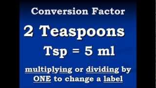 Conversion Video Teaspoons to Milliliters and back again [upl. by Pennie551]