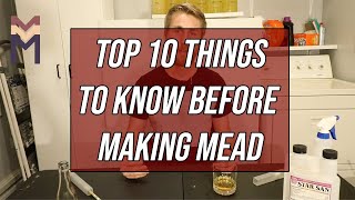 10 Things To Know Before Making A Mead [upl. by Idnor]