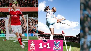 Nottingham Forest vs Crystal palace 11 EPL highlights 2024 [upl. by Kenaz861]