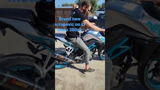 CF Moto 300NK acrapovic exhaust sound [upl. by Eleumas983]