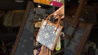 Tory Burch Mini Denim Tote Unboxing 😍 unboxing toryburch [upl. by Gamin686]