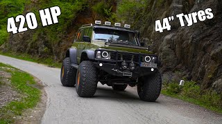 Nissan Patrol Y60 HULK edition  44quot Tyres amp 420 HP amp 42 Turbo [upl. by Rhines834]