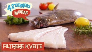 Filetere kveite  Ole Martins Kokketips  4Stjerners Middag [upl. by Yeltnerb477]