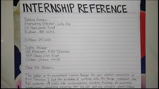 How To Write An Internship Reference Letter Step by Step Guide  Writing Practices [upl. by Bayer]